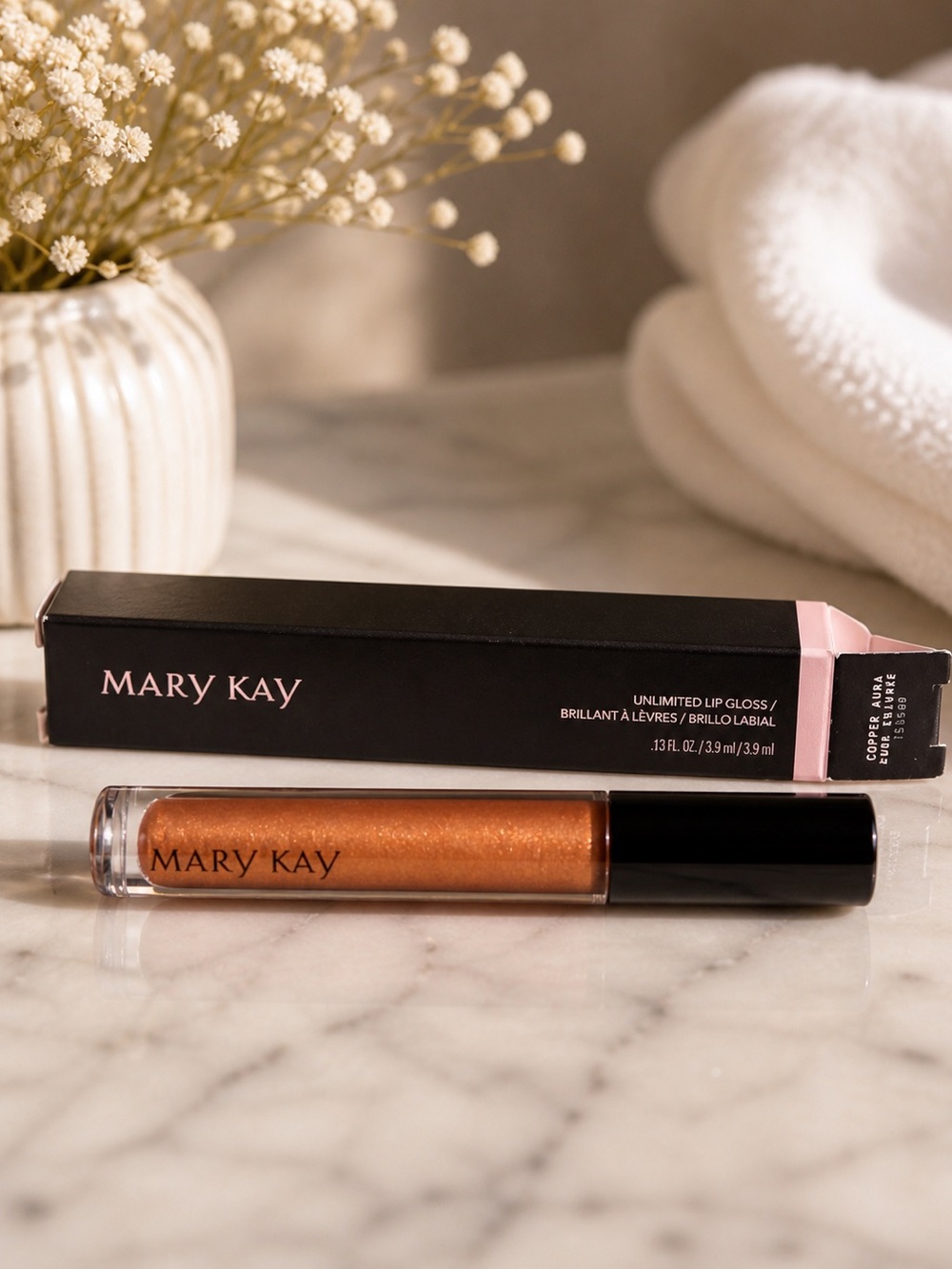 Mary Kay Unlimited Lip Gloss “Copper Aura” NEW IN BOX